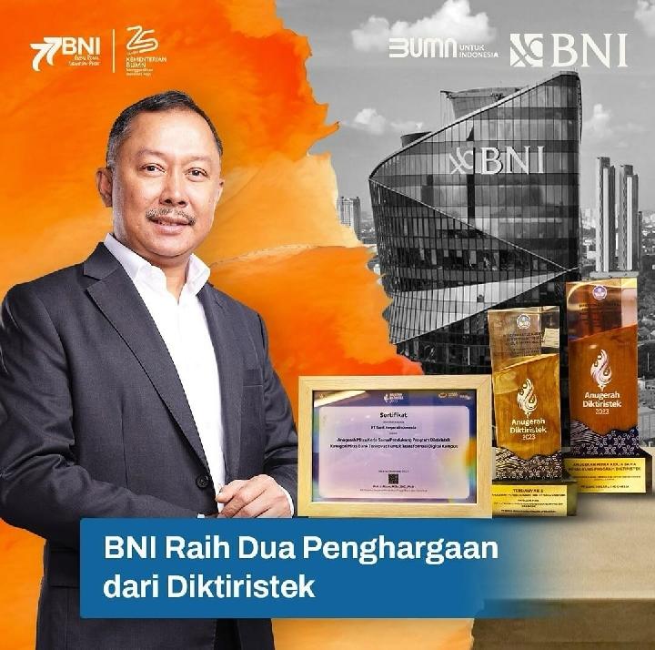 BNI Raih 2 Penghargaan Kemendikbudristek